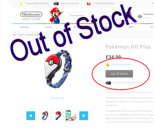 Pokemon GO Plus Pre Order Sell out