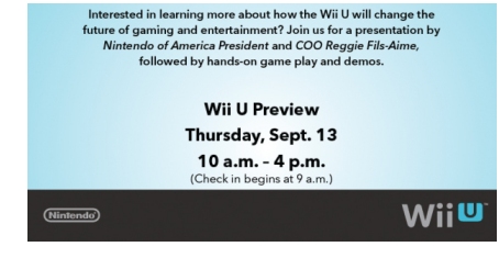 Wii U Preview Event
